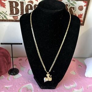 Cadena 14 k gold plated de gatita